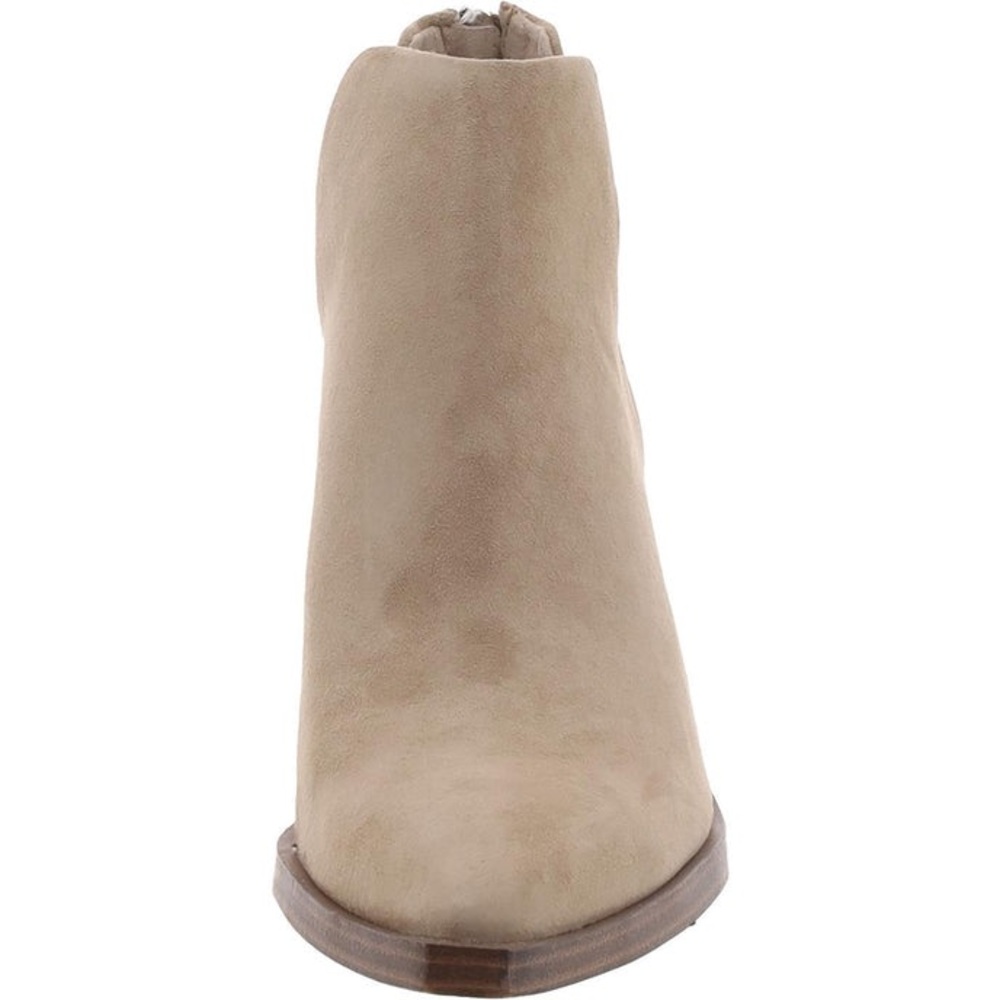 VINCE CAMUTO GIGIETTA BLOCK HEEL SUEDE BOOTIES size 8.5 tan taupe brown - Picture 2 of 3